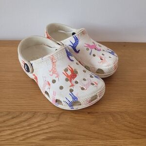 🧸2/20$ Crocs Kids Toddler Size 9 Clogs Unicorns Summer Sandals Shoes Waterproof